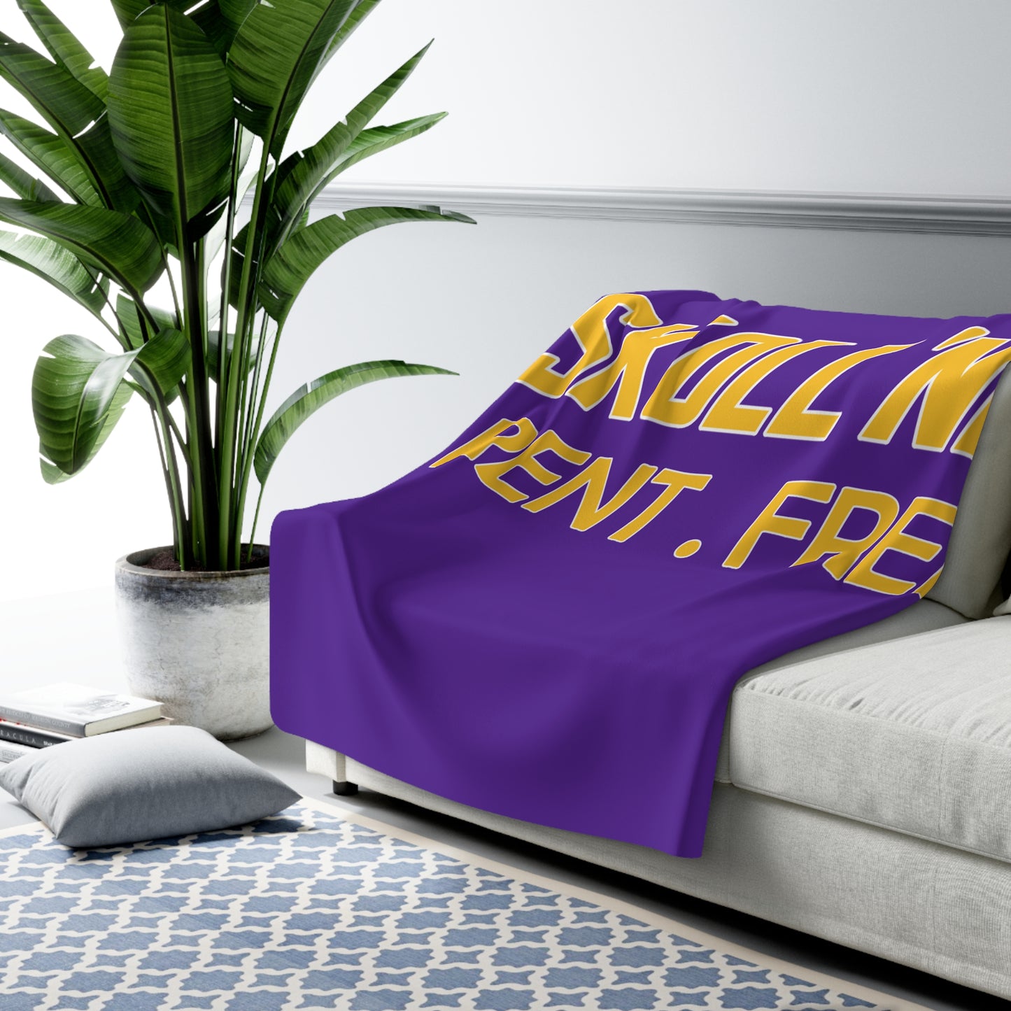 Sherpa Fleece Blanket - SKOLL'NN - Rent Free