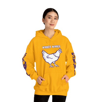 Unisex Heavy Blend™ Hooded Sweatshirt - Winner Winner Chicken Dinner + Original (Sleeves)