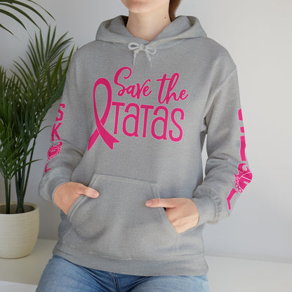Unisex Heavy Blend™ Hooded Sweatshirt - Save the TaTas + Original (Sleeves)