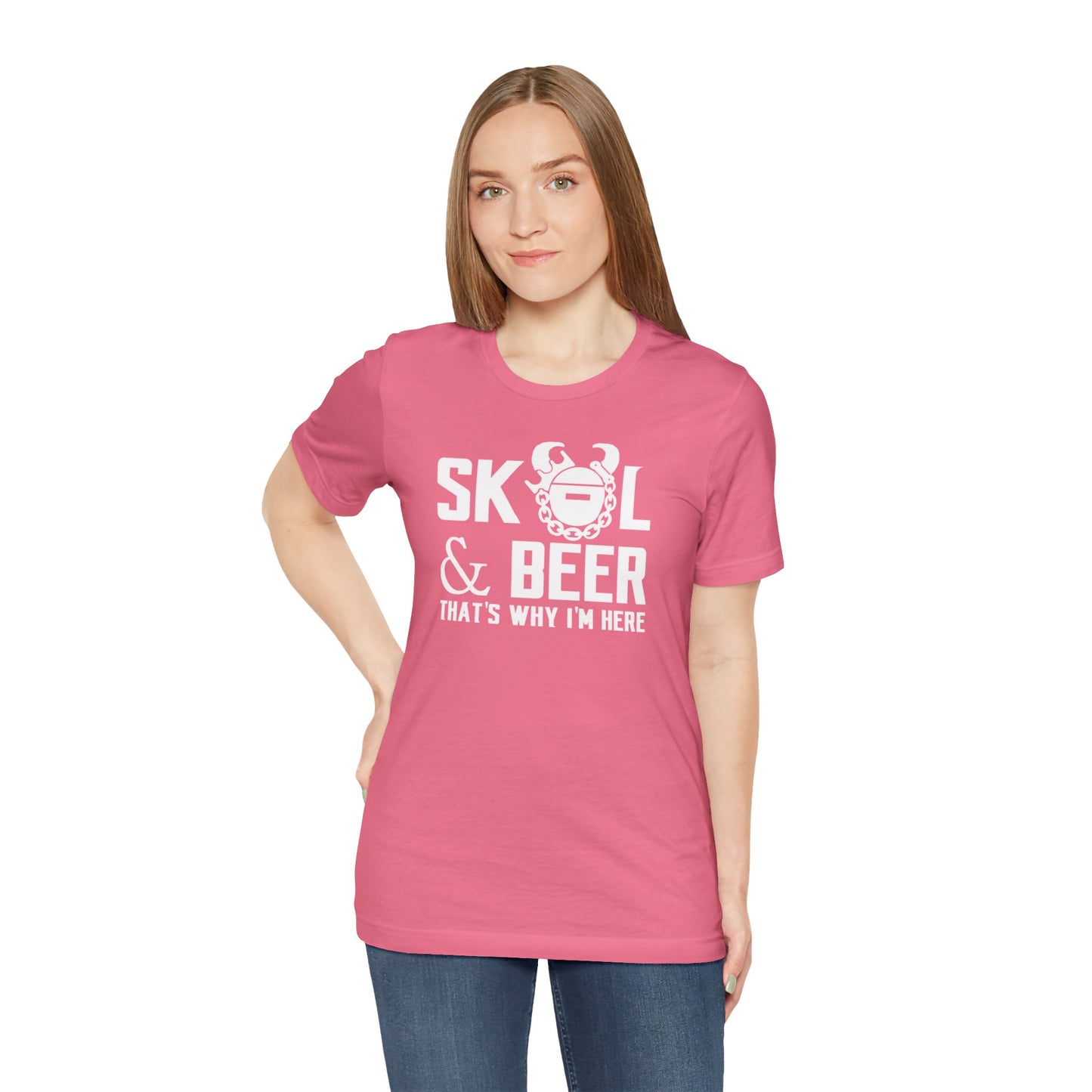 Unisex Jersey Short Sleeve Tee - Football & BEER
