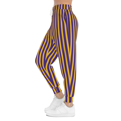 Unisex Athletic Joggers - Stripes