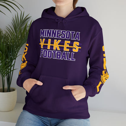 Unisex Heavy Blend™ Hooded Sweatshirt - Vikes Football + Original (Sleeves)