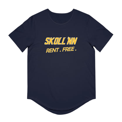 Men's Curved Hem Tee - SKOLL'NN - Rent Free