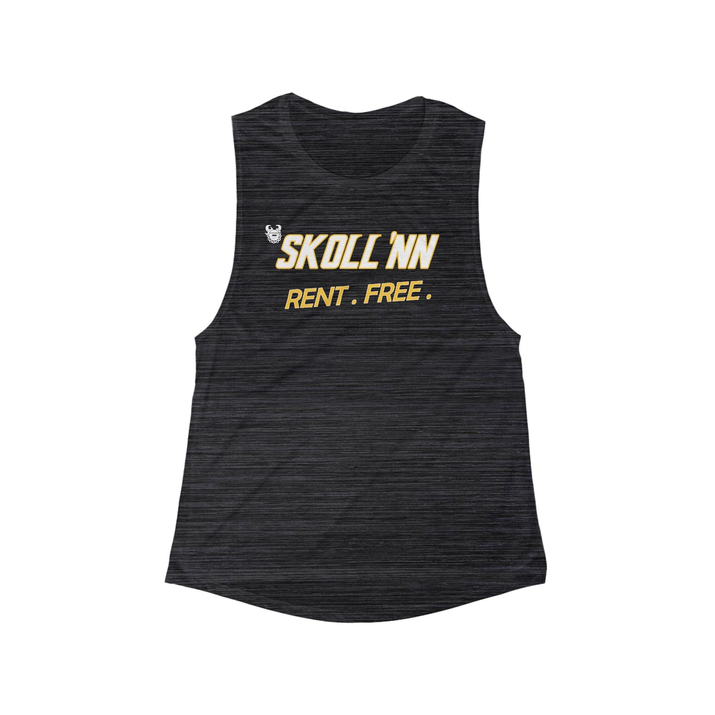 Women's Flowy Scoop Muscle Tank - SKOLL'NN - Rent Free