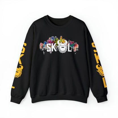 Unisex Heavy Blend™ Crewneck - Skyline + The Original (Sleeves)