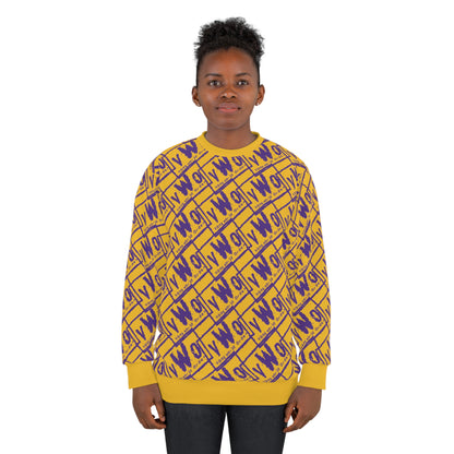 Unisex Crewneck - Gold/Purple - VWO (Framed)