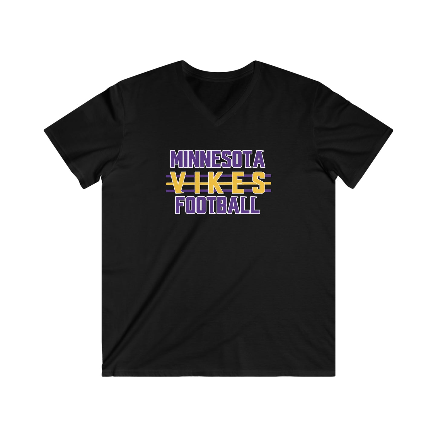 Men's Fitted V-Neck Short Sleeve - Vikes Football