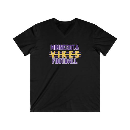 Men's Fitted V-Neck Short Sleeve - Vikes Football