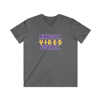 Men's Fitted V-Neck Short Sleeve - Vikes Football