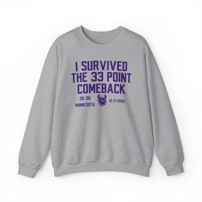 Unisex Heavy Blend™ Crewneck - Survived the 33 Point Comeback