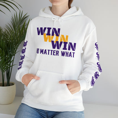 Unisex Heavy Blend™ Hooded Sweatshirt - No Matter What + Game Day Helmet (Sleeves)