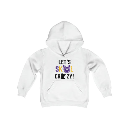 Youth Heavy Blend Hoodie - Let's go Crazy!