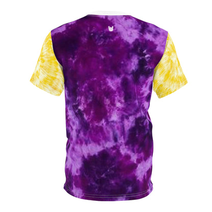 Unisex Cut & Sew Tee - Purple/Gold Tie-Dye - The Original