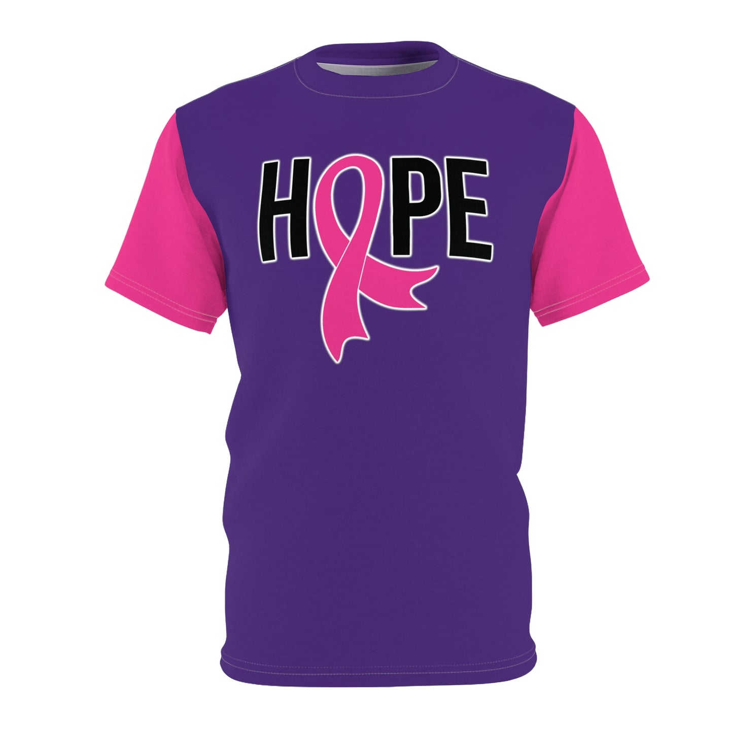 Unisex Cut & Sew Tee - Purple - Hope