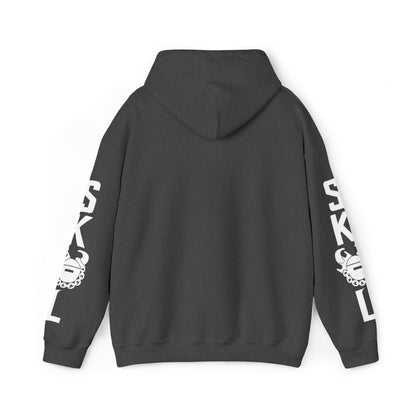 Unisex Heavy Blend™ Hooded Sweatshirt - Get OUTTA Here + Original (Sleeves)