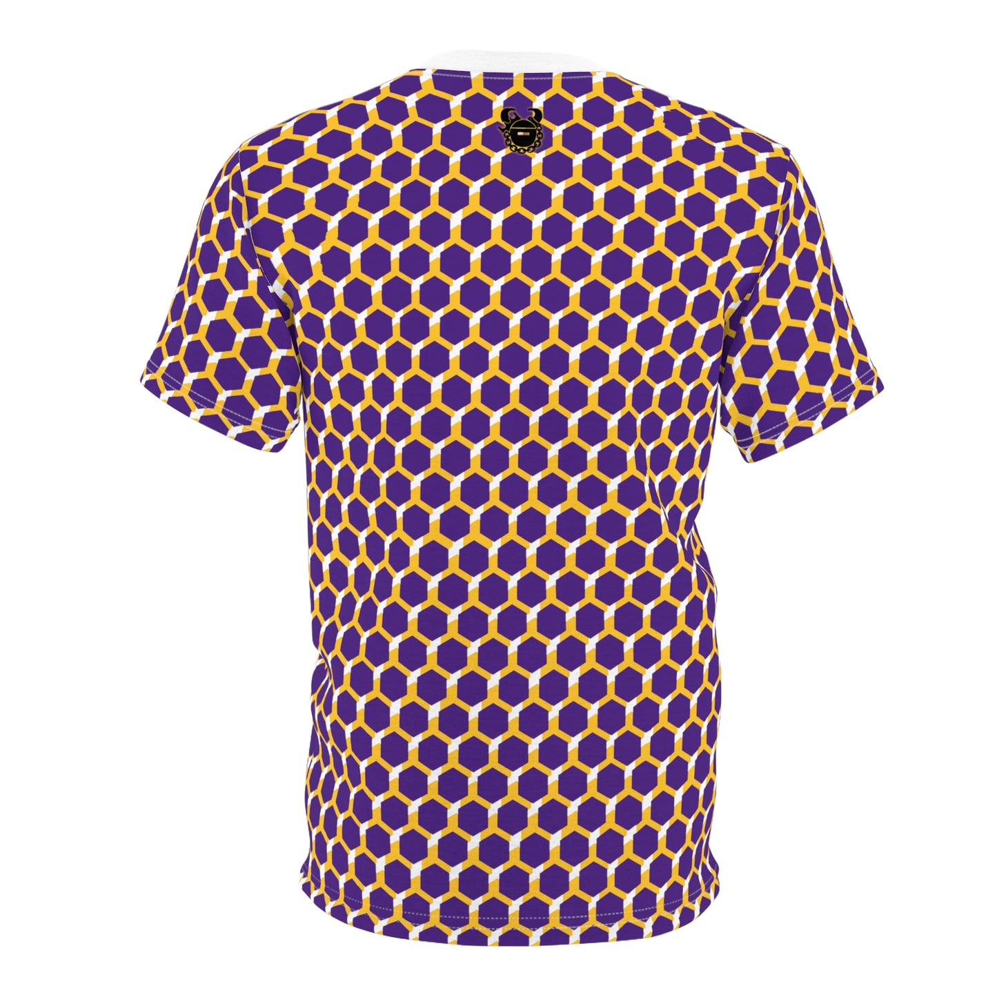 Unisex Cut & Sew Tee - Purple/Gold Hex - Just ONE