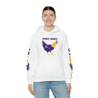 Unisex Heavy Blend™ Hooded Sweatshirt - Winner Winner Chicken Dinner + Original (Sleeves)