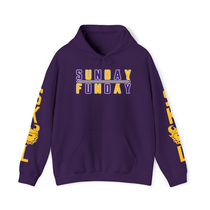 Unisex Heavy Blend™ Hooded Sweatshirt - Sunday FUNday + Original (Sleeves)