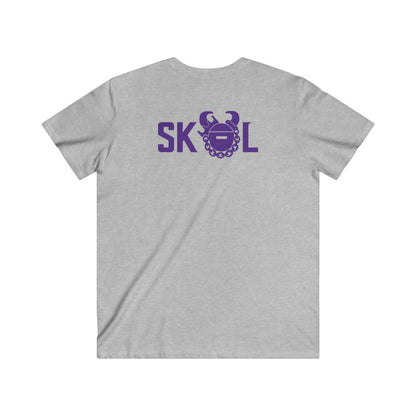 Men's Fitted V-Neck Short Sleeve - Vikes Football
