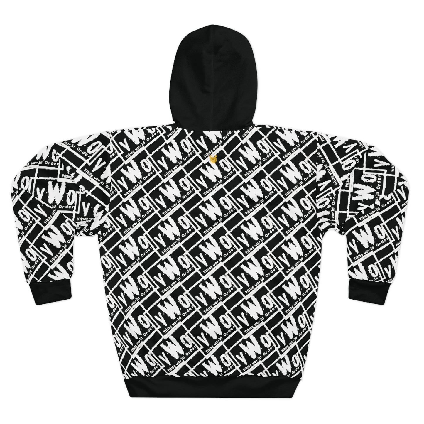 Unisex Pullover Hoodie - Black/White - VWO (Framed)