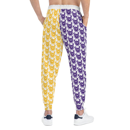 Unisex Athletic Joggers - Purple & Gold Helmets