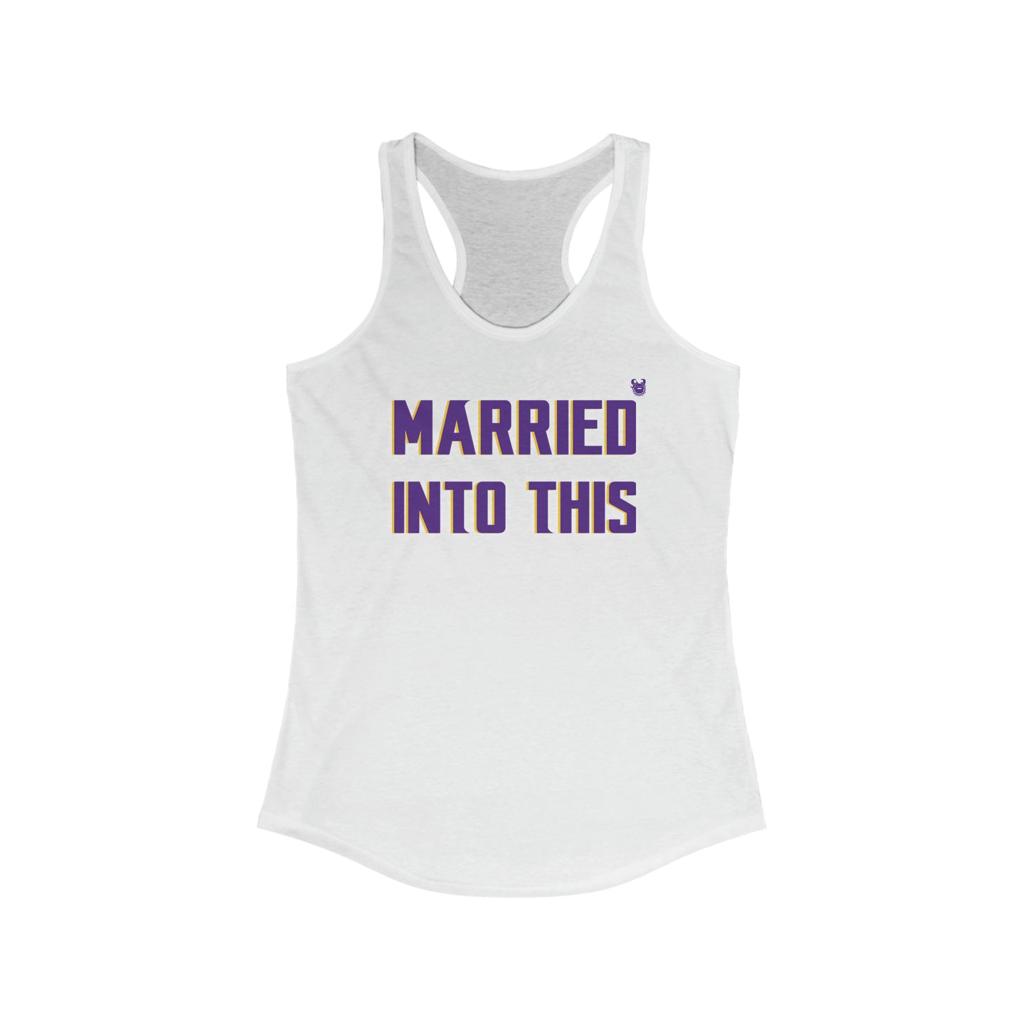 Ladies Ideal Racerback Tank - Married Into This