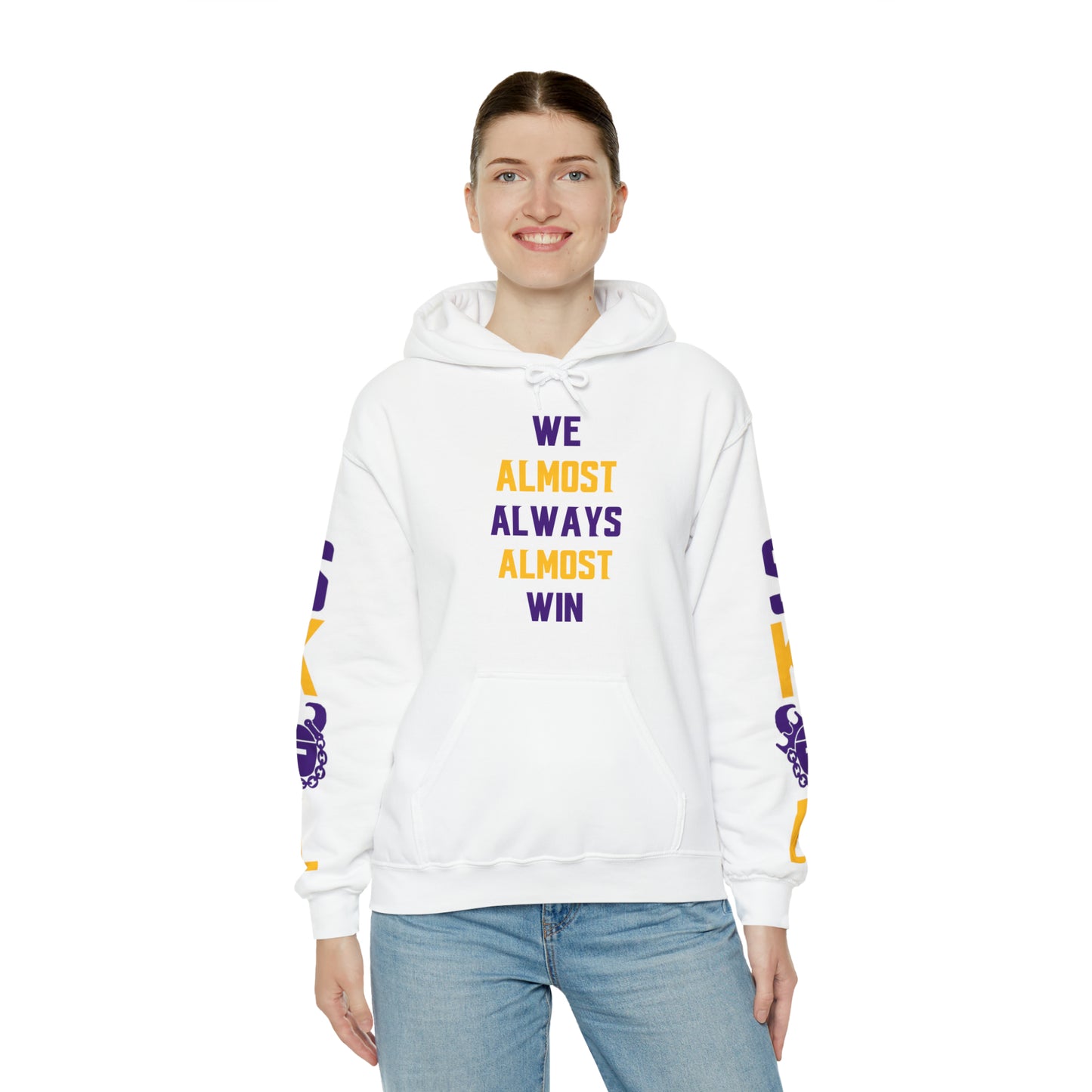 Unisex Heavy Blend™ Hooded Sweatshirt - ALMOST + Original (Sleeves)