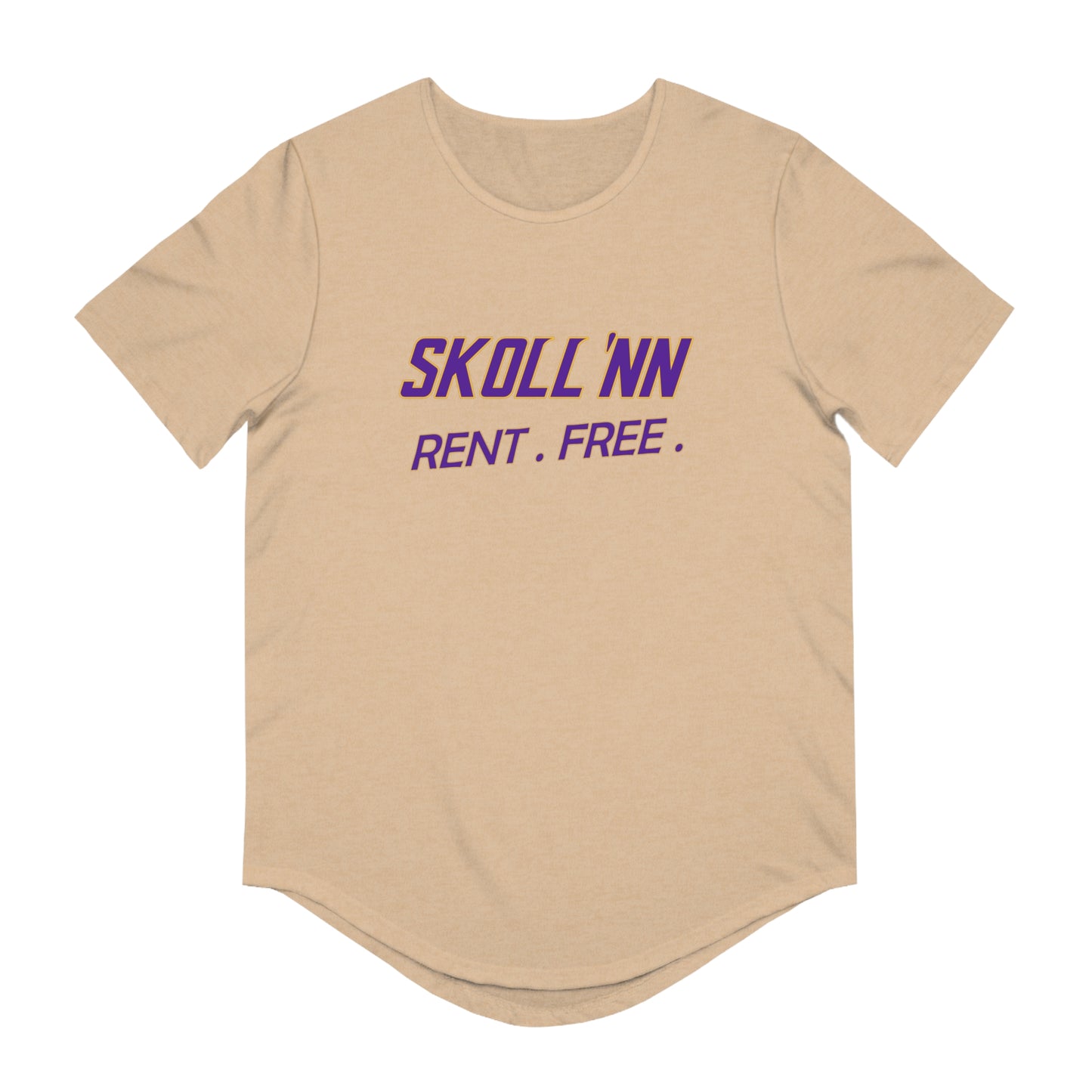 Men's Curved Hem Tee - SKOLL'NN - Rent Free
