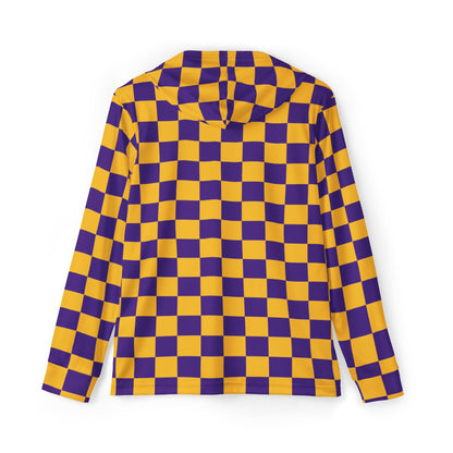 Men's Sports Warmup Hoodie - Checkerboard