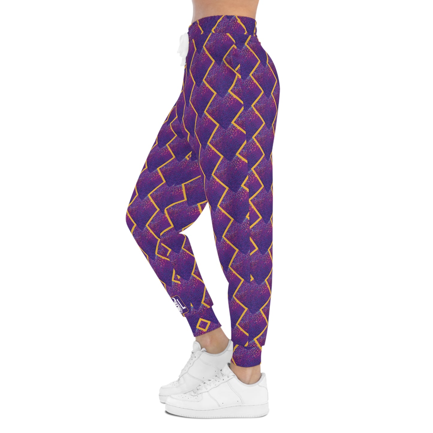 Unisex Athletic Joggers - Purple Sparkle