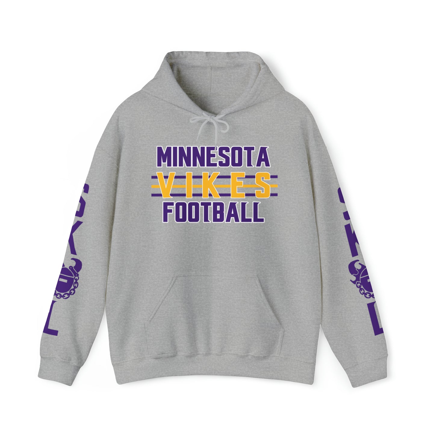 Unisex Heavy Blend™ Hooded Sweatshirt - Vikes Football + Original (Sleeves)