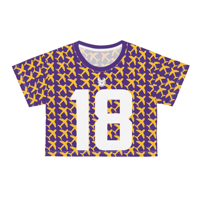 Crop Tee - Jet Planes - Jersey #18
