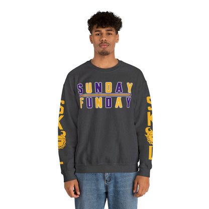 Unisex Heavy Blend™ Crewneck - Sunday FUNday + The Original (Sleeves)