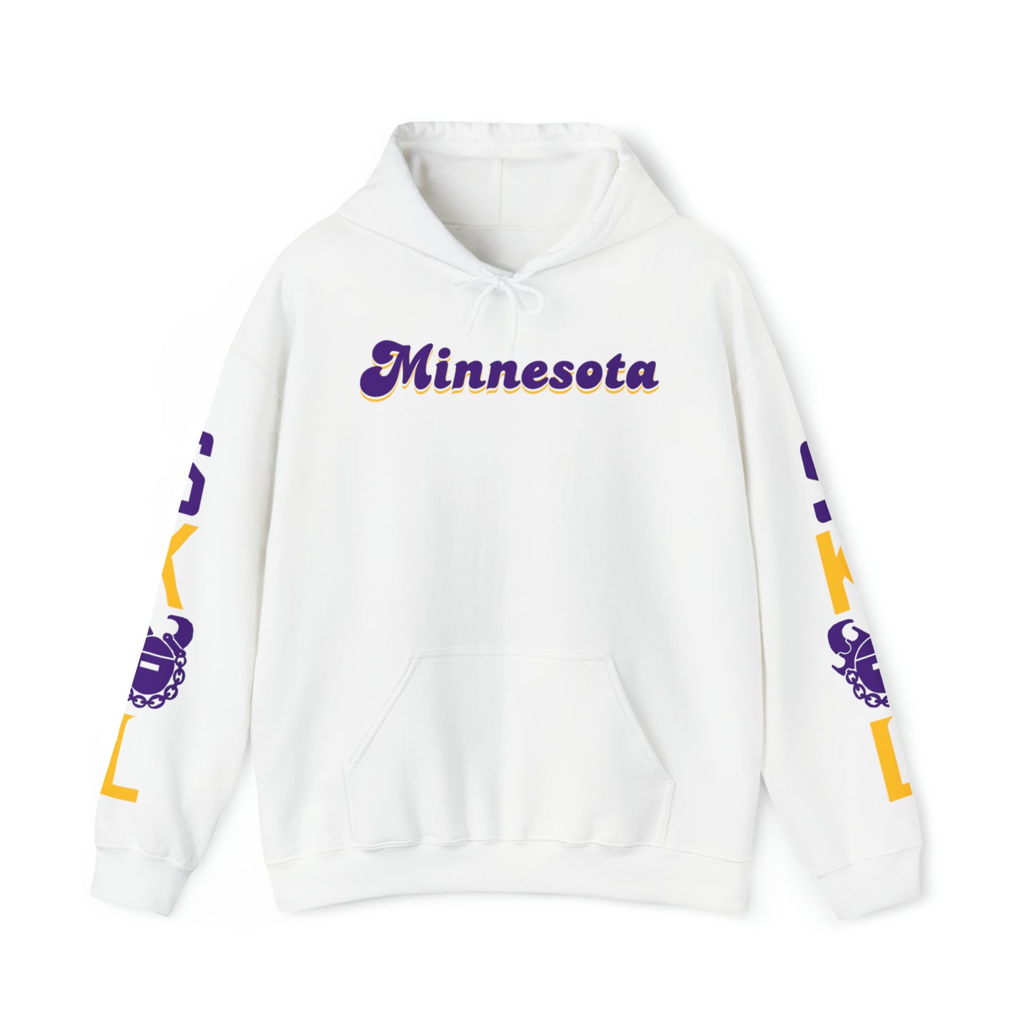 Unisex Heavy Blend™ Hooded Sweatshirt - Minnesota (Retro) + The Original (Sleeves)