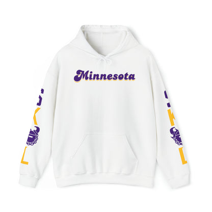 Unisex Heavy Blend™ Hooded Sweatshirt - Minnesota (Retro) + The Original (Sleeves)