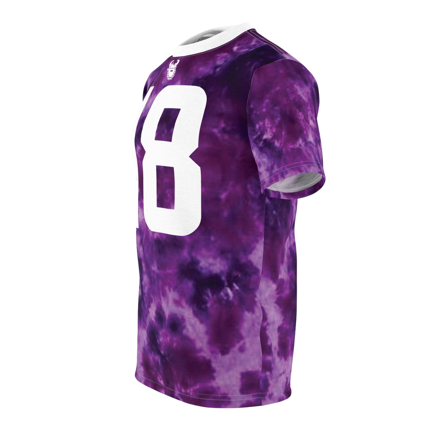 Unisex Cut & Sew Tee - Purple Tie-Dye - Jersey #18