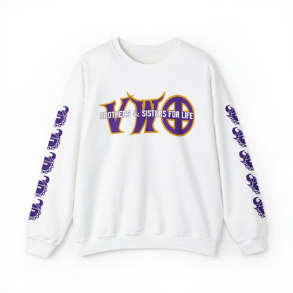 Unisex Heavy Blend™ Crewneck - VWO Brothers & Sisters + Game Day Helmet (Sleeves)
