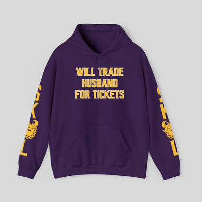 Unisex Heavy Blend™ Hooded Sweatshirt - Husband for Tickets + Original (Sleeves)