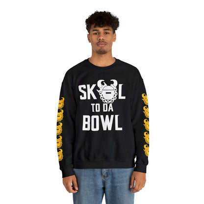 Unisex Heavy Blend™ Crewneck - to da BOWL + Game Day Helmet (Sleeves)