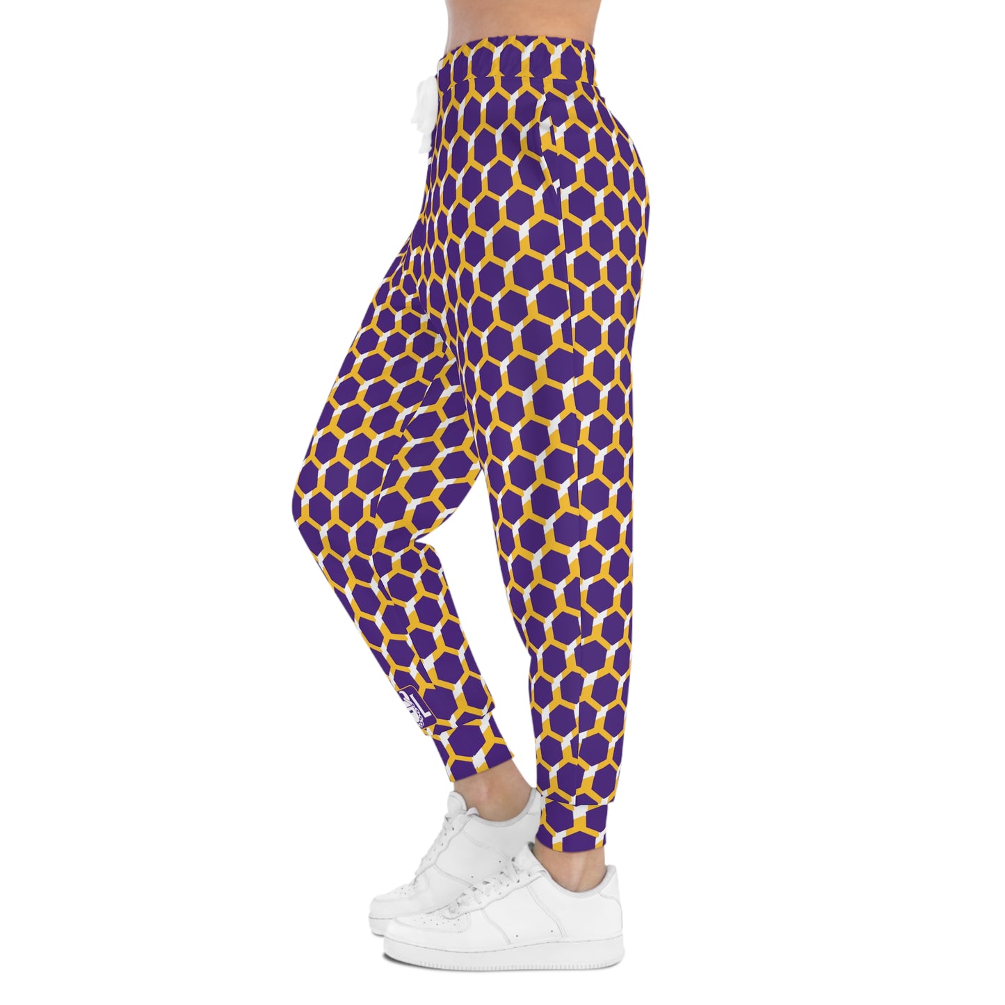 Unisex Athletic Joggers - Purple/Gold Hex