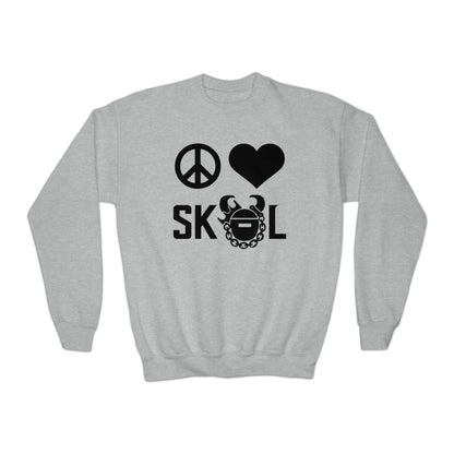 Youth Crewneck - Peace & Love
