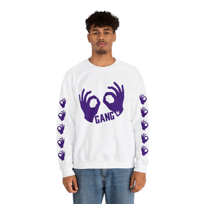 Unisex Heavy Blend™ Crewneck - Griddy Gang + Hands (Sleeves)