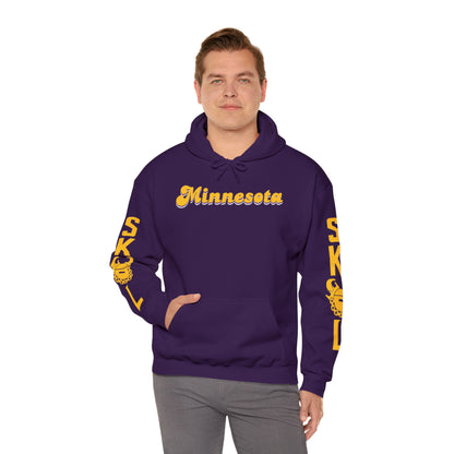 Unisex Heavy Blend™ Hooded Sweatshirt - Minnesota (Retro) + The Original (Sleeves)