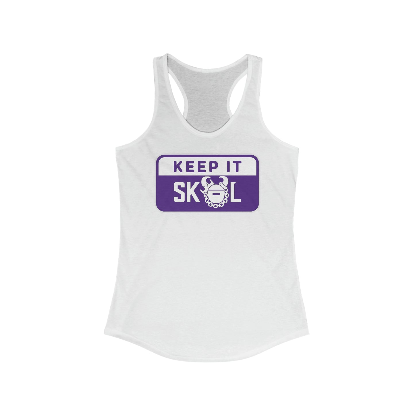 Ladies Ideal Racerback Tank - Keep it Simple (Framed)