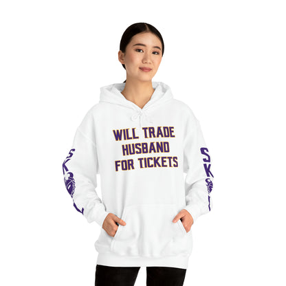 Unisex Heavy Blend™ Hooded Sweatshirt - Husband for Tickets + Original (Sleeves)