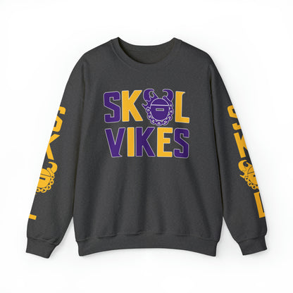 Unisex Heavy Blend™ Crewneck - Vikes + The Original (Sleeves)