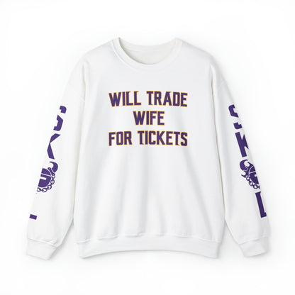 Unisex Heavy Blend™ Crewneck - Wife for Tickets + The Original (Sleeves)