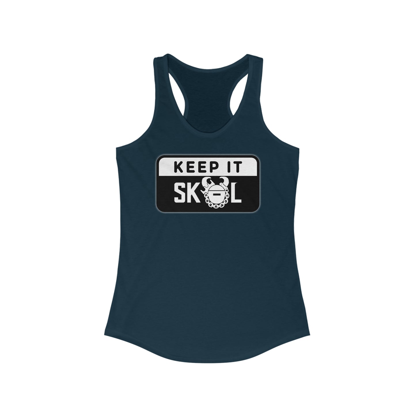 Ladies Ideal Racerback Tank - Keep it Simple (Framed)