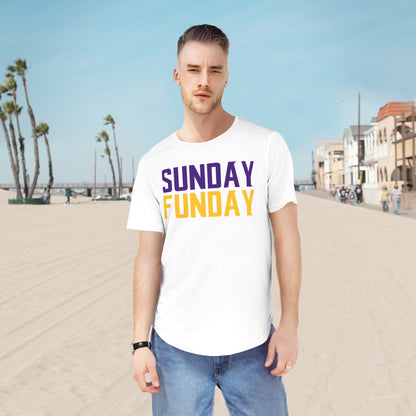 Men's Curved Hem Tee - SUNDAY FUNDAY