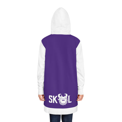 Hoodie Dress - Purple/White - Just ONE